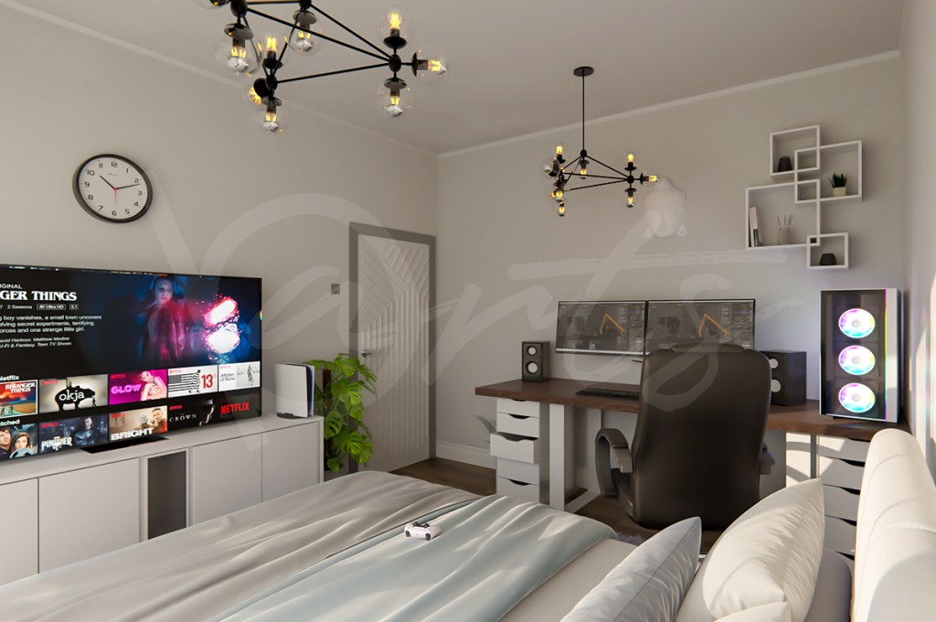 3Д визуализация на интериор - спалня