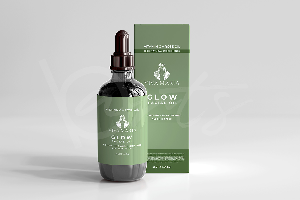 Фирмена идентичност - дизайн на етикет и опаковка за натурална козметика