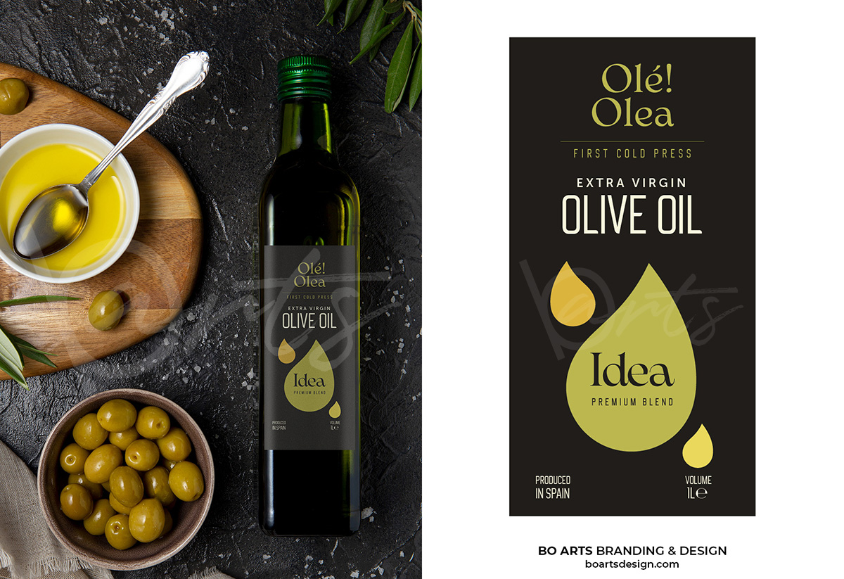 Брандинг и фирмена идентичност - дизайн на етикет за зехтин