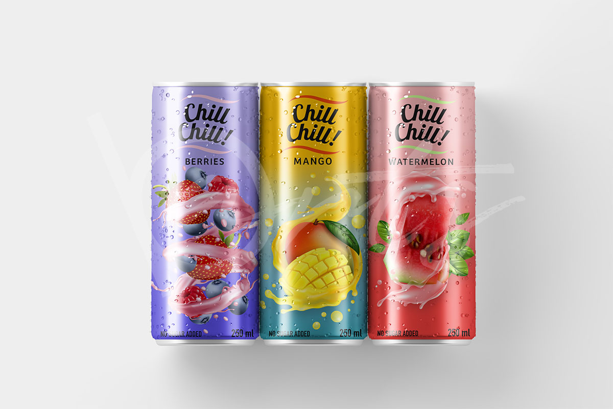 Бранд идентичност - Дизайн на кен за безалкохолни напитки