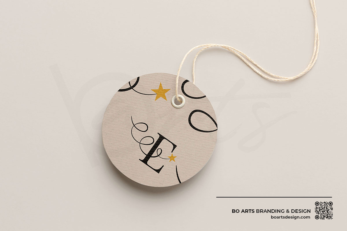 Брандинг и фирмена идентичност - Дизайн на етикет/таг за ръчно изработени изделия за арт ателие